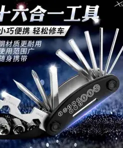 16 in 1 Bike Pocket Repair Tools Set Bicycle Multifunctional Tool Kit
