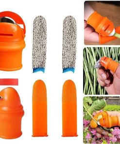 Silicone Finger Protector for vegetables cutting (6 Pieces) 1 Set