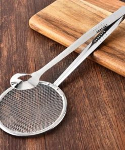 2In1 Stainless Steel Filter Spoon with Clip