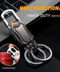 Multifunctional Keychain Corkscrew