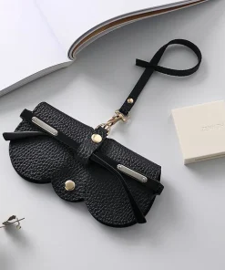 Soft Leather Sunglasses Bag