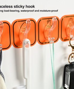 Sticky Hook Wall-mounted Kitchen Bathroom Hooks(6 pecs)
