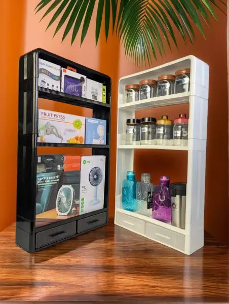 Big Size Multifunctional Storage Rack – Kitchen & Bathroom Organizer thumbnail