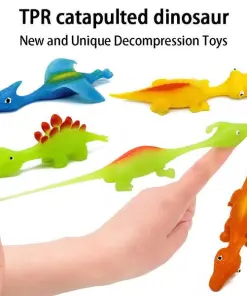 5 Pcs Slingshot Dinosaur Finger Toys