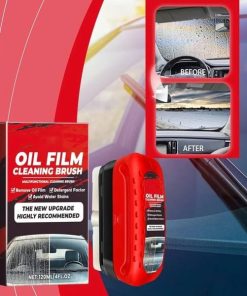 Powerful Glass Oil Film Remover – Heavy Duty Windshield Cleaner for Cars, Side Mirrors, Windows & Automotive Glass Care