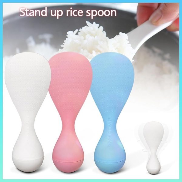 Self-Standing Rice Paddle – Non-Stick, Heat-Resistant Rice Spoon for Cooker or Pot