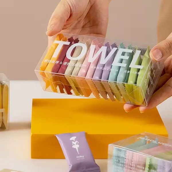১৪ পিসের ম্যাজিক টাওয়েল কম্বো Disposable Face Towel Disposable Cotton Face Towel Home Disposable Compressed Face Towel