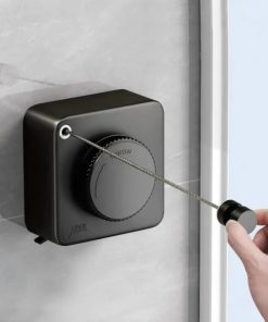 Retractable Stainless Steel Clothes Drying Rope – 4.2M Adjustable Wall Mounted Laundry Line