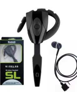 SL Wireless Ear Hook Bluetooth Headset – Hands-Free Earphone for Calls, Music & Voice Control