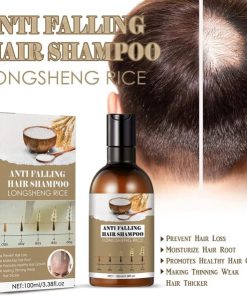 Rice Water Hair Care Shampoo – Hair Fall Control, Dandruff Removal, Volume Boost, Regrowth & Thickening Formula