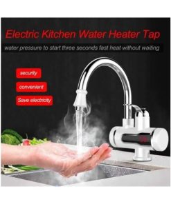 Electric Instant Hot Water Tap with Hand Shower – Fast Heating Faucet for Kitchen & Bathroom Energy Efficient & Convenient Hot Water Solution