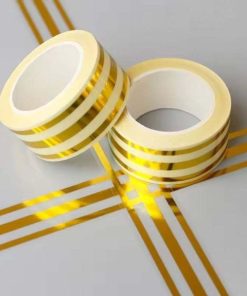 1 Roll Golden Self Adhesive Tile Gap Filler Tape – Waterproof Decorative Wall & Floor Strip for Seam Cover, Cabinet & Home Decor (1 Roll)