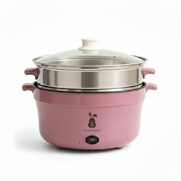 RUNBAISN 5.5L Big Multi Cooker – Electric Non-Stick Rice Cooker & Multi-Function Cooking Pot for 1–5 People