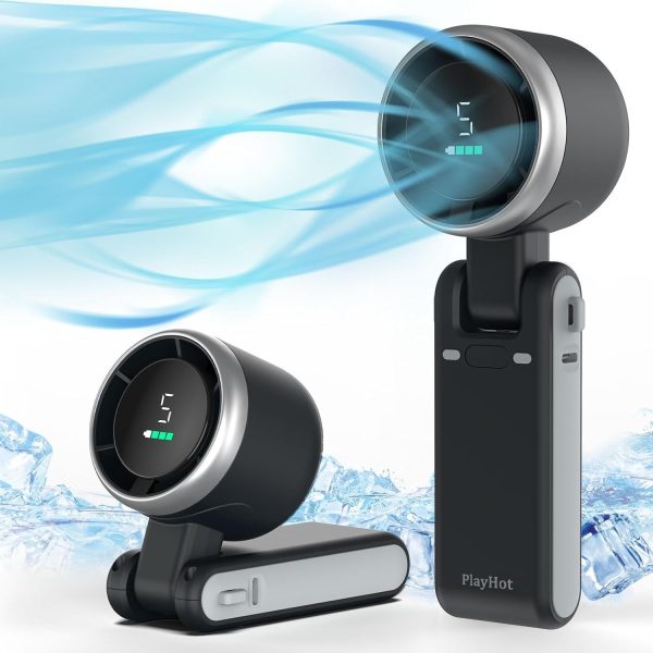 Portable Mini Turbo Fan – 3600mAh USB Rechargeable Handheld & Neck Hanging Foldable Fan for Home, Office, Travel, Outdoor & Personal Use