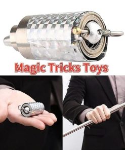 EDC Extendable Metal Magic Cane Stick – Telescopic Steel Pocket Wand for Magic Trick, Martial Arts Prop & Outdoor Use