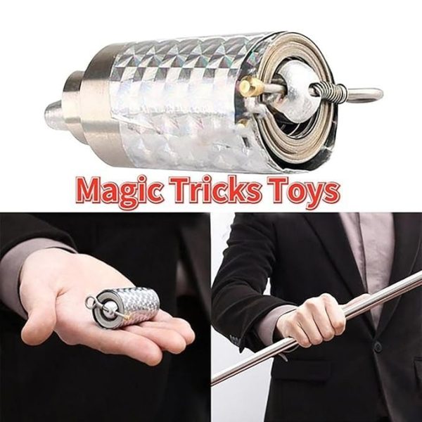 EDC Extendable Metal Magic Cane Stick – Telescopic Steel Pocket Wand for Magic Trick, Martial Arts Prop & Outdoor Use