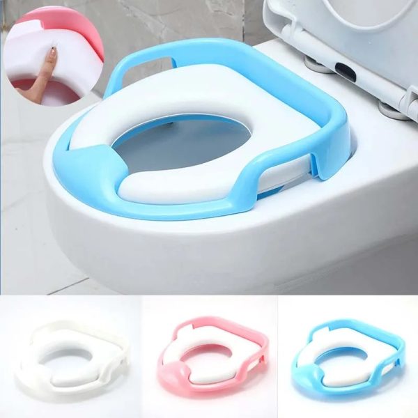 Baby Potty Training Seat – Soft Anti-Slip Toddler Toilet Cushion Seat for Kids Comfortable & Safe Toilet Training