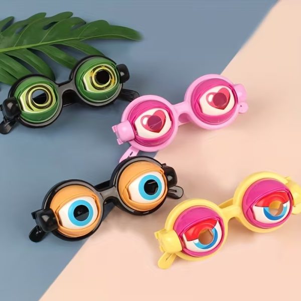Crazy Eyes Funny Party Glasses – Blinking Novelty Prank Eyewear for Kids & Adults, Party Gag Gift & Costume Accessory