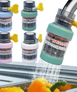 360° Adjustable Faucet Filter Aerator – Water Saving Sink Tap Sprayer with Mesh Core Filter for Kitchen & Bathroom