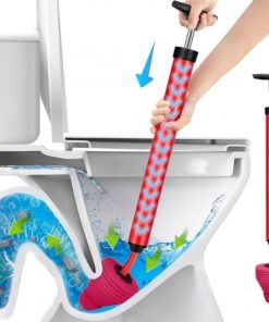 High Pressure Toilet Plunger with Powerful Air Pump – Anti-Clogging Drain Cleaner Tool for Bathroom, Kitchen Sink & Sewer Pipes