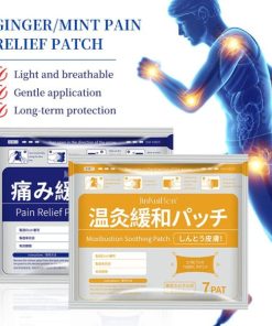 1 Packet (7 Piece) Natural Herbal Menthol Pain Relief Patch – Elastic Muscle & Joint Support Patch for Knee, Back, Neck, Shoulder & Muscle Discomfort