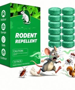 10 Pcs Natural Peppermint Oil Rodent Repellent Balls – Plant-Based Mouse & Rat Deterrent, Long-Lasting Scent for Indoor & Outdoor Use (10 Pcs)