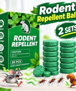 20 Pcs Natural Peppermint Oil Rodent Repellent Balls – Plant-Based Mouse & Rat Deterrent, Long-Lasting Scent for Indoor & Outdoor Use (2 Set)