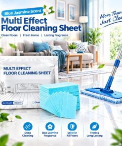 30 Pcs Multi-Purpose Water-Soluble Cleaning Sheets – Concentrated Household Cleaner for Floor, Kitchen, Bathroom, Sofa, Furniture, Tiles, Glass & Household Surfaces