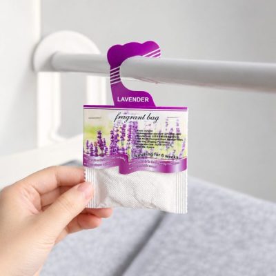 Lavender Sachet on Closet Rod
