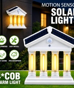 House-Shaped Solar LED Wall Light with Motion Sensor – Automatic Dusk Lighting & IP65 Waterproof Outdoor Lamp for Garden, Patio, Yard & Entrance