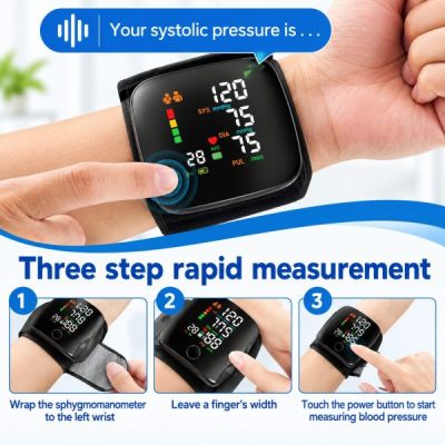 Three Step Wrist Blood Pressure Guide