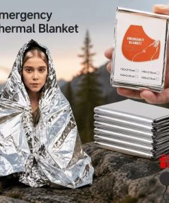 1 pcs Emergency Thermal Insulation Blanket – Outdoor Survival Rescue Foil Blanket for Camping, Hiking & First Aid